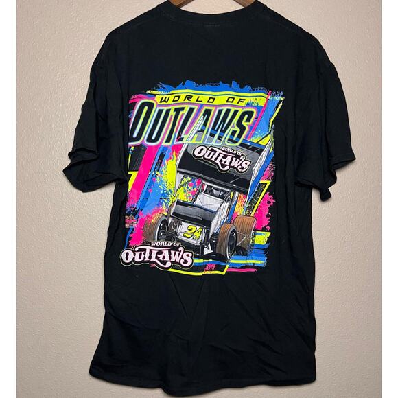 Port & Company 🏁 “World of Outlaws” Sprint Car Graphic Tee – Size XL - Picture 2 of 6